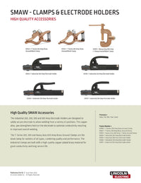 Lincoln K910 Ground Clamp 500A with Strong Spring