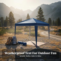 Includes Sidewalls Folding Gazebo Protection Folding Event Canopy Waterproof Quick-Setup Canopy Portable for Market Vendors, Families, Small Business Owners, Commercial Events, Backyard, Weddings, Street Markets