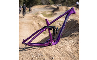 Full Damped Mountain Bike Frame BOOST 12x148mm Trail Cycle Frame with Rear Shock Linkage Disc-Brake Mountain Bike Frameset for Trail Riding, Downhill