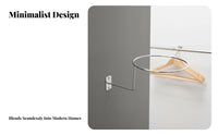 Headwear Organizer Wall Mount Space Saving Metal Hoop for Entryways