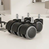 Caster Wheels for Office Chairs, Gaming Chairs, and Stools - Heavy Duty Replacement Swivel Casters