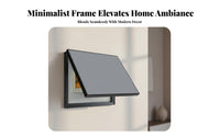 No-Drill Installation Electric Meter Box Cover Does Not Damage Walls Electric Meter Box Decorative Painting Easy to Install Electrical Panel Concealer Frame Simple Design for Interior Decorators, DIY Enthusiasts, Living Room, Hallway, Entryway, Basement