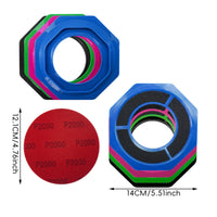Slimline Octagonal Sanding Pad Textured Grip Sanding Pad Base Molded Plastic Shop Part Glossy Finish