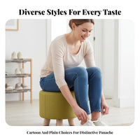 adaptable children's Creature Seat polished Rounded Edges Creature Character Footrest adaptable Use Low Stool space-saving Size for young children, Family, Parents, Entryway, Playroom, Kindergarten