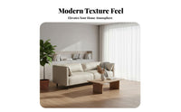 Compact Design 2-Seater Minimalist Sofa Easy to Clean Material Soft 2-Seater Couch Scratch-Resistant Living Room Furniture High-Density Foam Cushion for Apartment Dwellers, Homeowners, Young Adults, Studio, Bedroom, Reception Area, Office