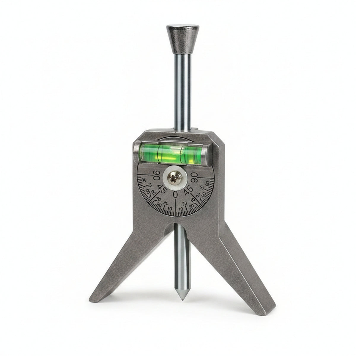 Pointed Legs Pipe Center Locator Metal Pipefitter Gauge Portable Bubble Level Tool Easy to Use