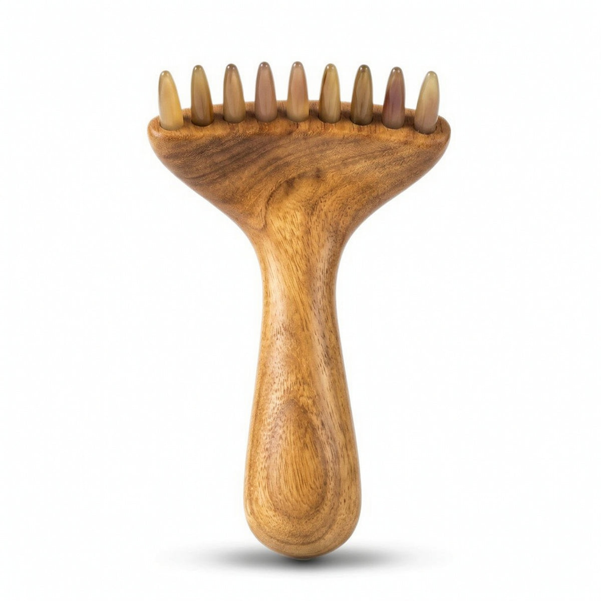 Relaxation Wooden Massage Comb Soothing Scalp Massager with Handle Invigorating Head Scalp Massager Comb Burrunrestricted for Travel
