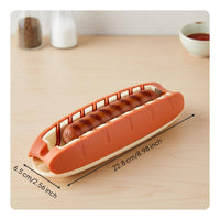 Compact Size Diamond Pattern Sausage Cutter Creates Decorative Cuts Hot Dog Spiral Cutter Even Cooking Spiral Hot Dog Cutter Easy to Use for Baking