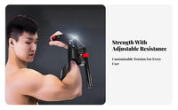 Adjustable Wrist Exerciser Portable Adjustable Wrist and Forearm Strengthener Construction Forearm Strength for Rock Climbers, Workout