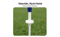 6 Pieces Adjustable Sport Tee Long-Lasting Silicone Head Sport Tee Portable Low Drag for Beginners, Driving Range