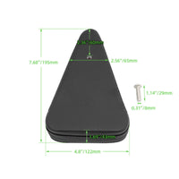PU Leather Pointed Sissy Bar Cushion Custom Look Motorcycle Passenger Back Pad