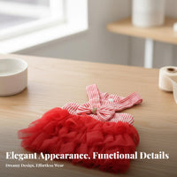 Cute Design Small Dog Summer Dress Layered Skirt Puppy Princess Dress Adorable for Special Occasions, Photo Shoots, Holidays