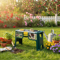 Folding Garden Kneeler Ribbed Top Foldable Garden Kneeler Stable Feet