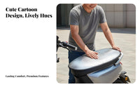 Sun Protection Electric Scooter Seat Cover Elastic Straps Motorcycle Sunshade Cushion Easy Installation for Commuters, Adults, Summer Riding