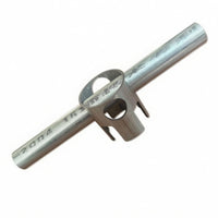 U-Shaped Slot Plastic Ball Valve Wrench Socket Body Ball Valve Wrench Metal Water Shut-off Tool Silver Finish
