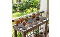 12 Pieces Lightweight Foam Rocks Realistic Fake Rocks Decorative Faux Stone Textured for Landscapers, Decorators, Garden, Courtyard, Indoor Displays
