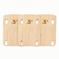 3 Pieces Guitar Neck Shim with Taper Stable Maple Wood Shim Accessory for Guitarists, Workshop