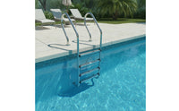 Pool Steps with Handrails Easy to Install Stainless Steel Pool Ladder Anti-Slip for in-Ground Pools