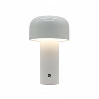 Rechargeable Fungus Table Lamp Metal Body Retro Fungus Light Dimmable for Bedroom, Restaurant, Bar