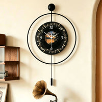 Vinyl Record Style Clock Oversized Vinyl Record Clock Vintage for Living Room
