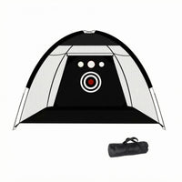 Target Backdrop Arched Golf Net Mesh Panels Golf Practice Net Foundation Mat Sports Gear Front Opening