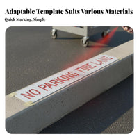 No Parking Fire Lane Restricted Access Area Stencil Flexible Restricted Access Area Marking Template Parking Lot Stencil for Property Managers