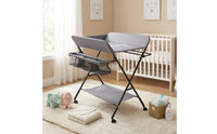 Padded Adjustable Height Changing Table Mesh Storage Basket Foldable Changing Table