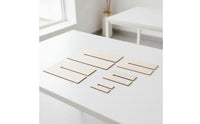 5 Pieces Unfinished Bow Maker Template with Slot Accurate Bow Maker Template Reusable Wood Smooth for Hobbyists