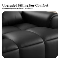 Minimalist design plush sectional Sofa Italian Inspired Living Room Seating Wabi-Sabi Aesthetic Multi-Person Couch Lowsilhouette for Apartment Dwellers, Interior Design aficionados, Young Adults, Modern Home, Small Spaces, Bedroom
