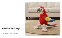 Parrot Dog Toy Built-in Squeaker Squeaky Parrot Dog Toy Long-Lasting