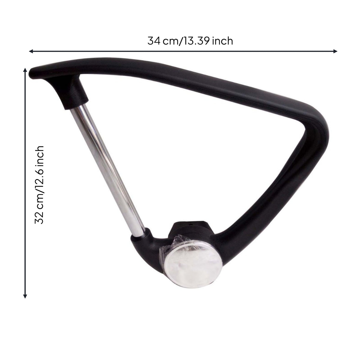 Matte Finish Office Chair Armrest Curved Profile Plastic Armrest