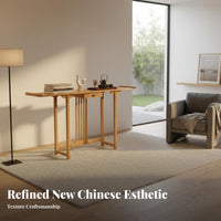 New Chinese & design Narrow Hallway Table Floor-Standing Narrow Altar Table extended Long Plant Stand Multifunctional Design for Homeowners, Apartment Dwellers, Interior Designers, Balcony, Entryway, Living Room, Hallway