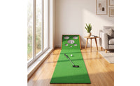 Foldable Golf Chipping and Putting Practice Practice Aid Portable Golf Putting Mat with Adjustable Slope Indoor Premium for Golfers, Home, Office, Garage
