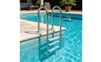 Stainless Steel Pool Ladder Rust Resistant Pool Ladder with Non-Slip Steps Rustproof for Homeowners, Hotel Owners, Backyard