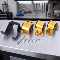 Engine Mount Bracket Aluminum Alloy Engine Bracket with Hardware 3 Hole for Cars Enthusiasts, Mechanics, Garage Projects