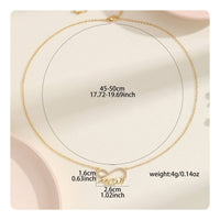 Cubic Zirconia Accents Zircon Mom Necklace Adjustable Chain Fashion Jewelry Lightweight for Mothers