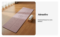 Shock Absorbing Exercise Mat Professional Grade PU Rubber Exercise Mat Thick Cushioning Two-Layer Layer for Professionals, Beginners, Home Use, Gym