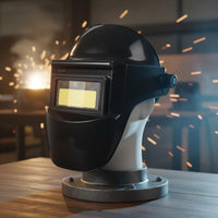 Adjustable Angle Auto-Darkening Metalworking Helmet Comfortable Fit Full Face Metalworking Hood Heat-Resistant Auto Darkening Helmet Long-Lasting for Welders, Workers, Shop