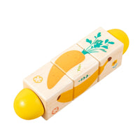 Rotating Block Puzzle Compact Wooden Turning Puzzle Educational Toy for Young Children, Kids, Tabletop, Classroom
