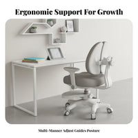Ergonomic spine support Adjustable assignment Chair weight-activatedLocking casters children's Furniture Student Seat for children, Students, Teenagers, Study Room, Home, School, Bedroom