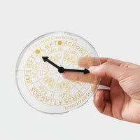 Mahjong Tracker Disc Acrylic Charleston Passing Guide Tool Round for Beginners