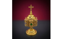 Tabletop Scent Holder Metal Scent Holder with Lid Ornate Censer for Prayer, Altar