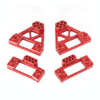 4 Pieces Shock Mount :12 Scale Shock Absorb Bracket Rigid Damper System Mount for RC Builders