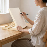 Foldable Folding Easel Board Solid Wood Tabletop Drawing Easel