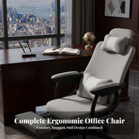 Ergonomic Design Reclining Computer Chair with Footrest Adjustable Headrest Highspine Mesh Recliner with Footrest sturdy Duty Office Furniture for Students, video game enthusiasts, Relaxing, Study Room, Studying, Bedroom