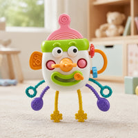 Sensory Pull String Toy Soft Baby Bottle Toy Long-Lasting Safe for Babies, Crib