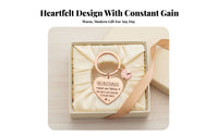 Stainless Steel Gift Keychain Tarnish-Resistant German Quote Keychain Lightweight Engraved Message Keyring for Mom, Mothering Sunday, Birthday