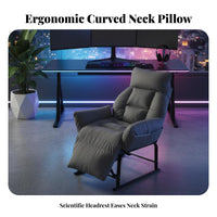Lumbar cushion Reclining Office Chair with Footrest Highspinal Ergonomic Recliner with Footrest Adjustable Headrest Seating Furniture Safety approved for video game enthusiasts, Students, distant Workers, Studying, Study Room, Bedroom, resting