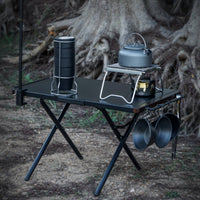 Folding Camping Table Foldable Steel Camping Table Easy to Clean for Barbecue