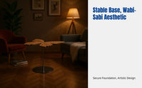 Italian minimalist flower coffee table, living room side table set, unique billowy shape, modern home decor